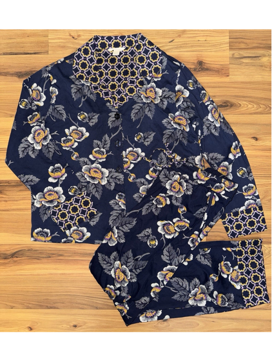 Vera Bradley Other - Vera Bradley Women's Small Pajama Set Blue Cotton Loungewear Cozy Maximalist